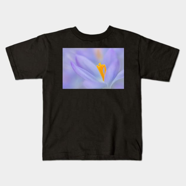 Crocus close-up Kids T-Shirt by TonyNorth